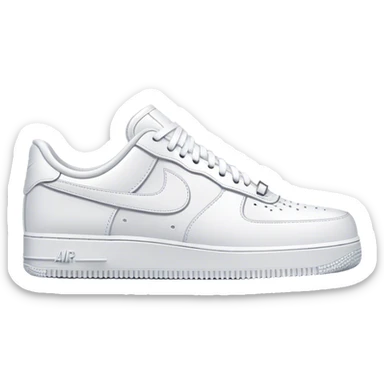 All white air force 1s sticker