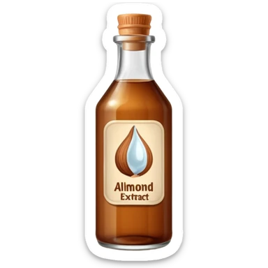 almond extract bottle sticker