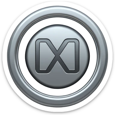 Circle with MB written on it sticker