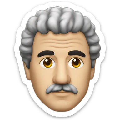 Pablo escobar sniffing farine sticker