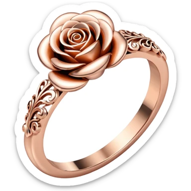 Rose gold ring sticker