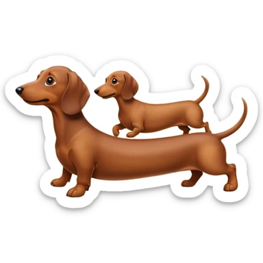 Perros salchicha sticker