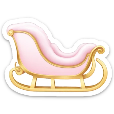 light pink sleigh sticker
