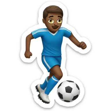 guy playing soccer sticker