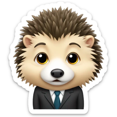 Hedgehog that is a lawyer sticker