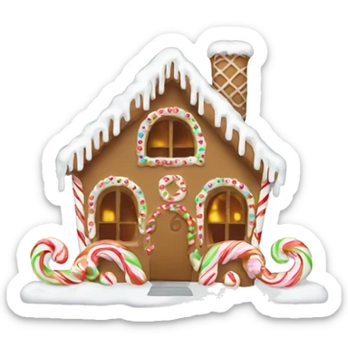 gingerbread house sticker