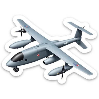 UAV Military aircraft sticker