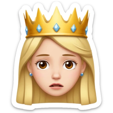 Frustrated princess  sticker