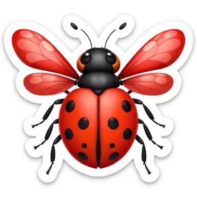 ladybug dibujos amimados sticker