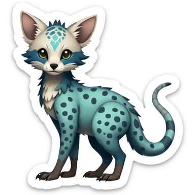 Modern Feral Rare Fantasy Vernid-Trico-species by LiLaiRa, random markings, full body sticker