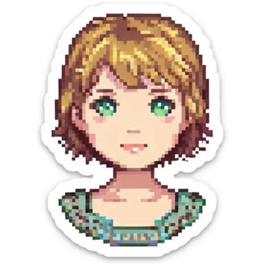 short hairstyle sticker