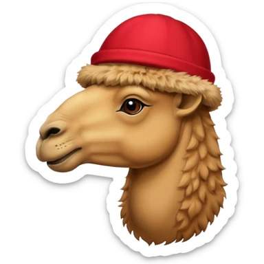  camel with hat sticker