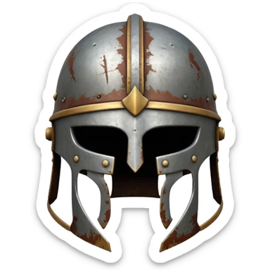 gladiator helm, front view sticker