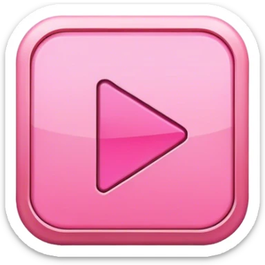 Pink play button sticker
