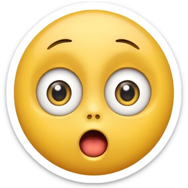 Şaşırmış emoji sticker