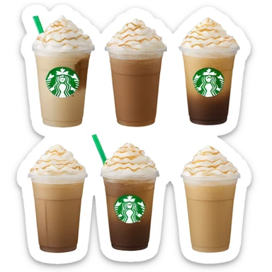 A Starbucks frappe  sticker