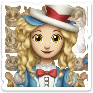 Alice in Wonderland sticker