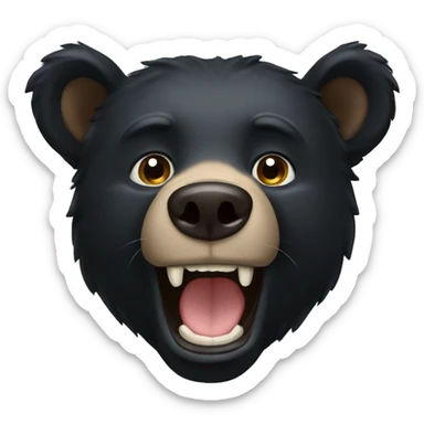 black bear sticker