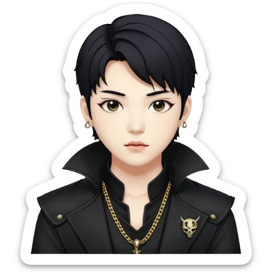 Rumi from animetion Korean kpop demon hunter   sticker