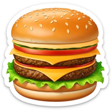 Burger sticker
