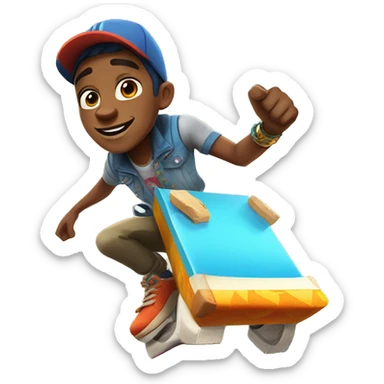 Fresh from subway surfers sticker