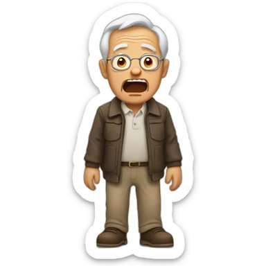old man yells at google sticker
