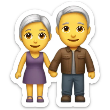 2 personnes qui se serrent la main sticker