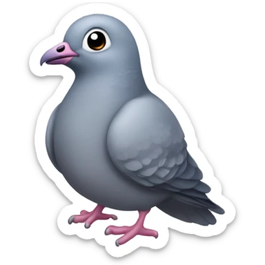 starstruck pigeon sticker