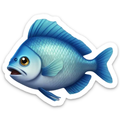 Poisson qui rigole  sticker