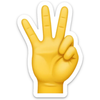 Make a YVL hand emoji doing the YVL hand signal sticker