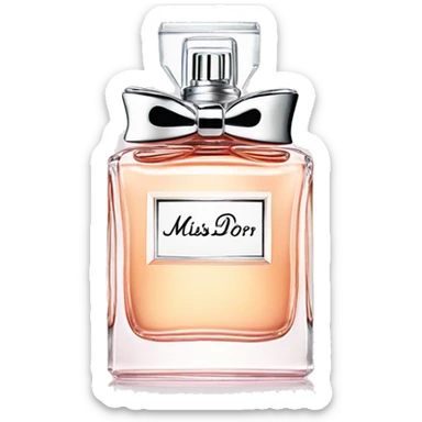 Miss dior perfume sticker