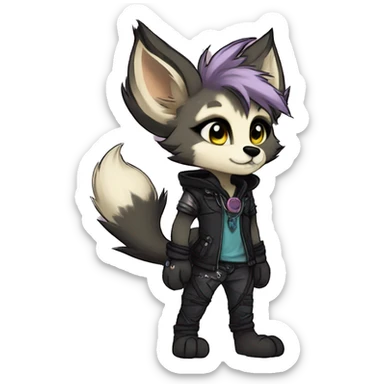 Edgy anthro furry by Falvie, griffsnuff, LiLaiRa sticker