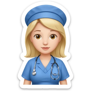 pregnant nurse sticker