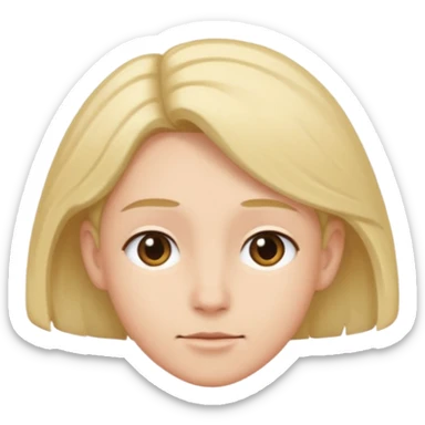 Tuck hair behind ear  sticker