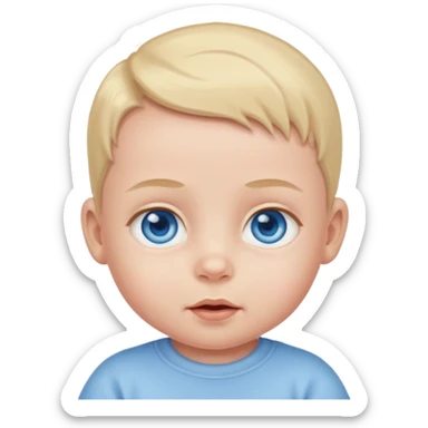 baby blue eyes sticker