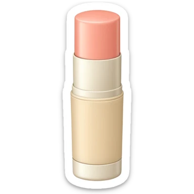 Beige tub of lip balm sticker