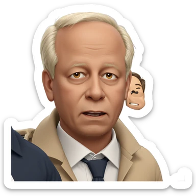 boys in white collared shirts sticker