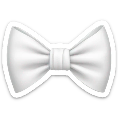 White bow sticker
