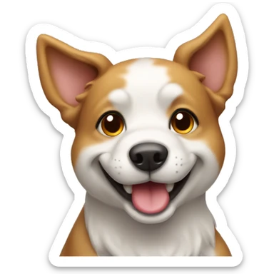 smile dog sticker