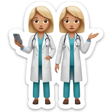 doctora mujer cuerpo completo sticker