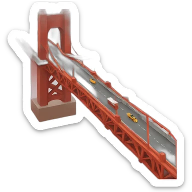 Vaporware golden gate bridge sticker