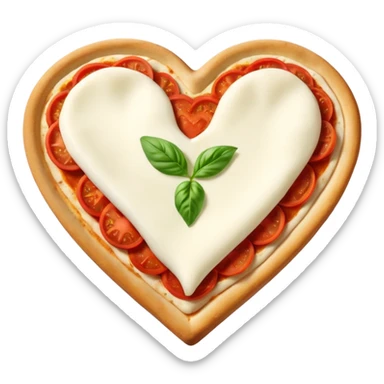 margarita pizza heart sticker