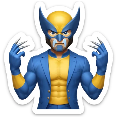 Wolverine from Deadpool & Wolverine movie sticker