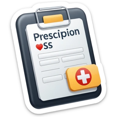 generate a flat image icon for Prescription & Report Reader sticker