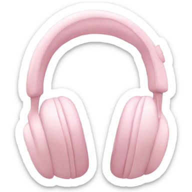 pastel pink headphone sticker