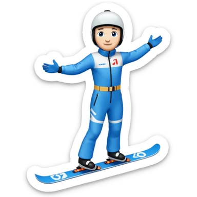 chce motikona skoczka narciarskiego jak w dsj2.pl z gry deluxe ski jump 2  sticker