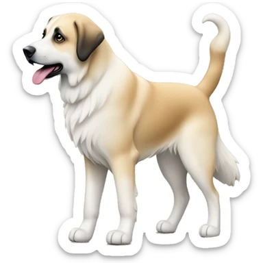 Walking with Anatolian shepherd  sticker