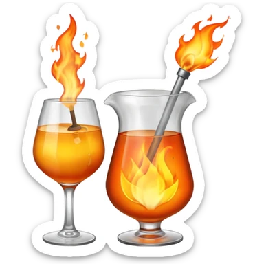 Cocktail molotov sticker