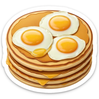 SPAM eggs and pancakes  sticker