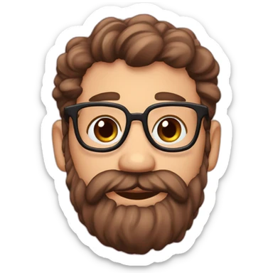 medico-32-años,-piel-rosada,-pelo-negro-ondulado,barba corta sticker